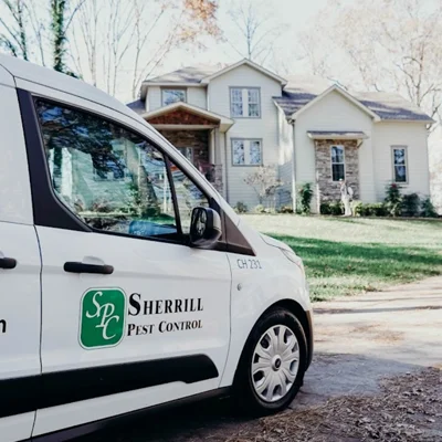 Sherrill Pest Control van